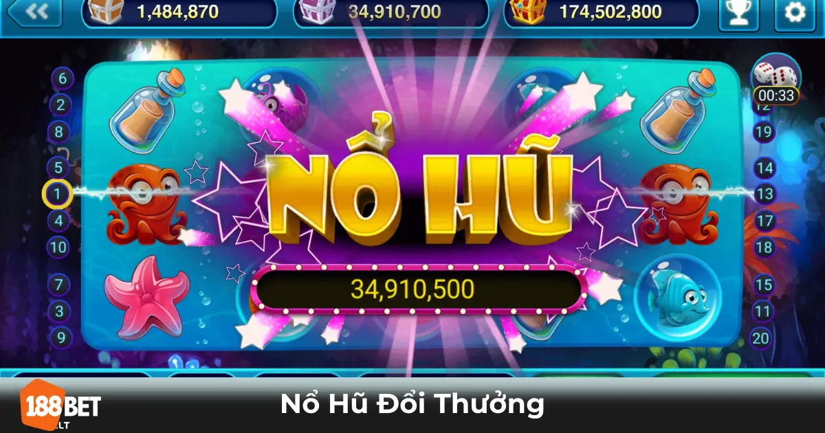 Nổ Hũ Đổi Thưởng Là Gì? Cách Chơi & Nhận Thưởng Tại 188bet